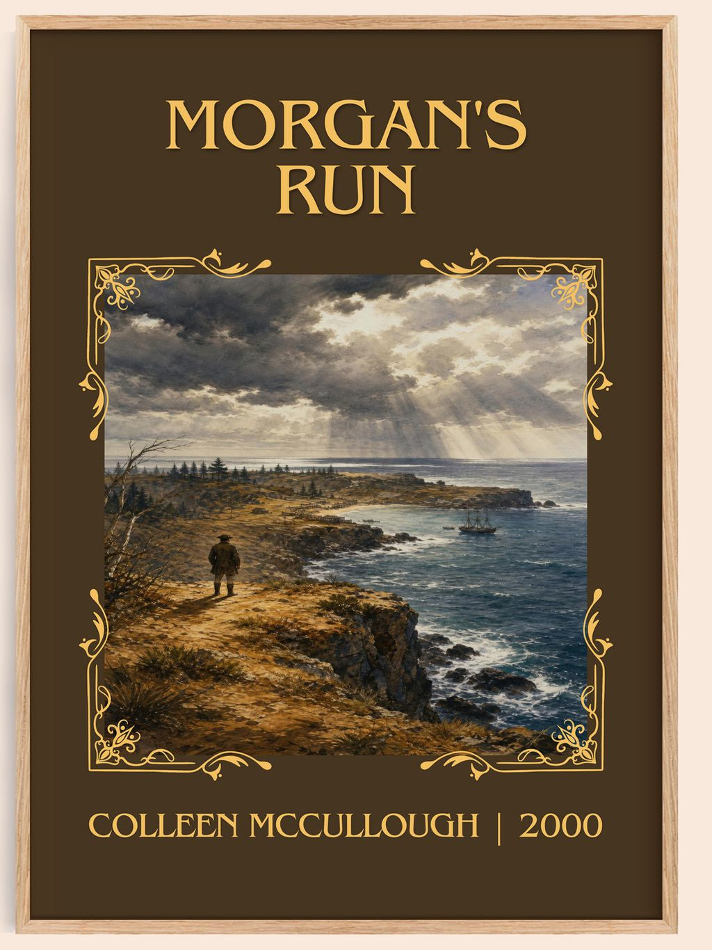 Morgan's Run Classic Book Art Print by Colleen McCullough – book poster