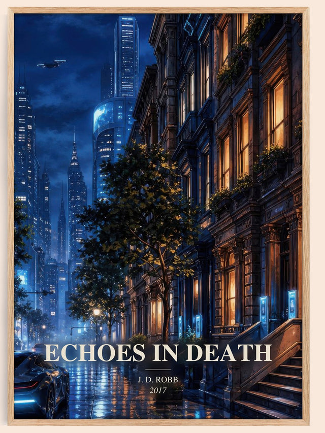 Echoes In Death Book Watercolour Illustration by J. D. Robb