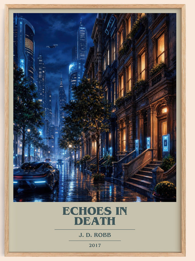 Echoes In Death Book Cover Poster by J. D. Robb