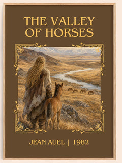 The Valley of Horses Classic Book Art Print by Jean Auel – book poster