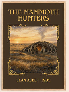 The Mammoth Hunters Classic Book Art Print by Jean Auel – book poster