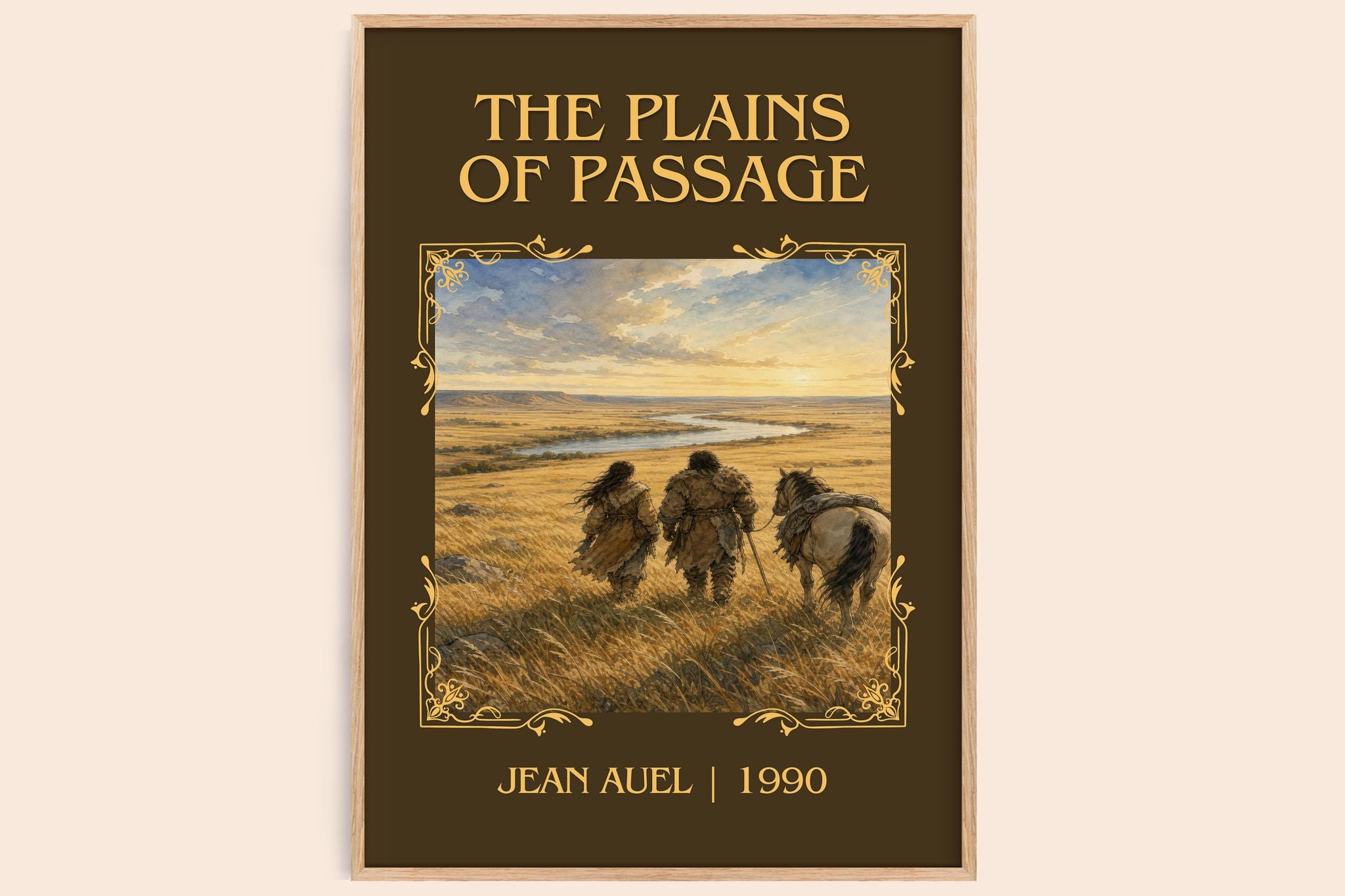 The Plains of Passage Classic Book Art Print by Jean Auel