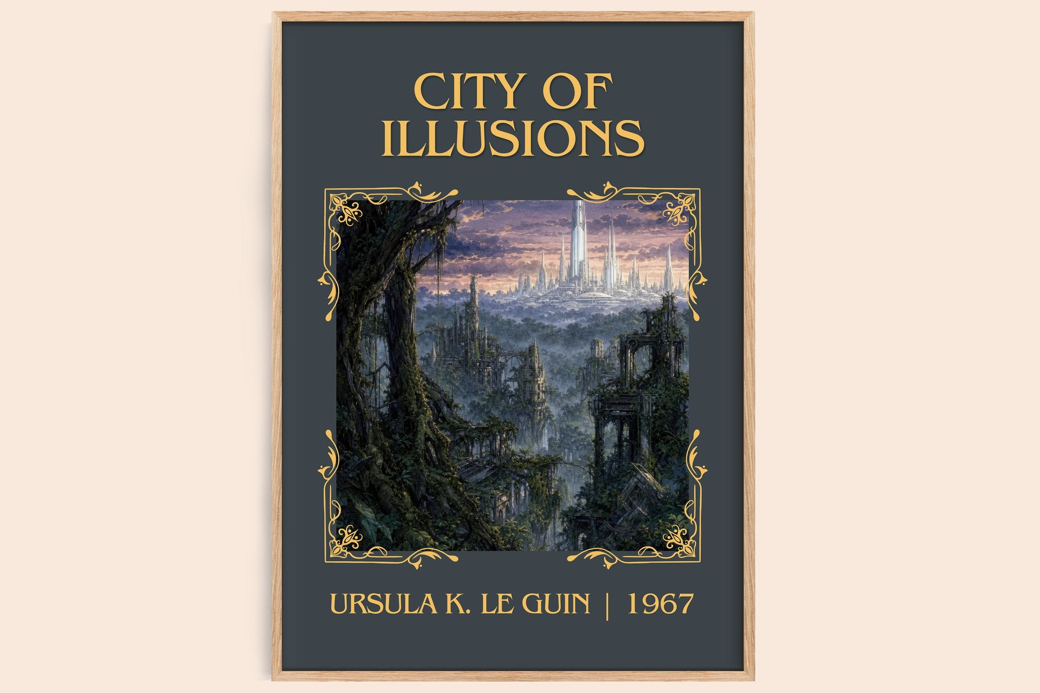 City of Illusions Classic Book Art Print by Ursula K. Le Guin
