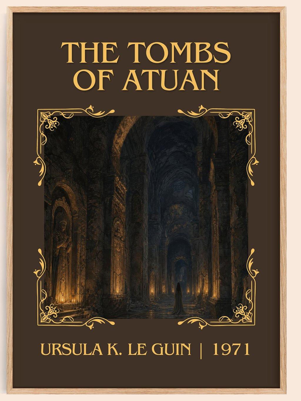 The Tombs of Atuan Classic Book Art Print by Ursula K. Le Guin – book poster