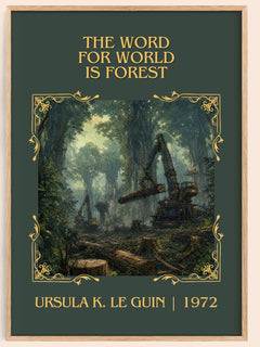Word for World Is Forest Classic Book Art Print by Ursula K. Le Guin – book poster