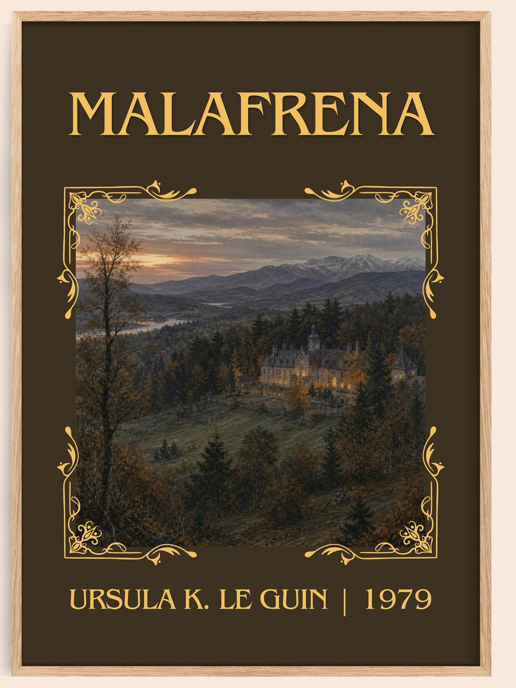 Malafrena Classic Book Art Print by Ursula K. Le Guin – book poster