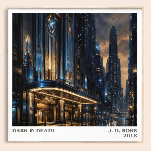 Dark In Death Literary Art Print by J. D. Robb