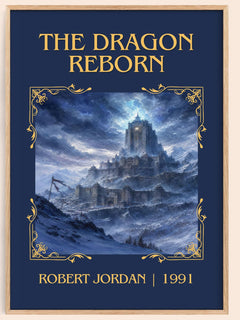 The Dragon Reborn Classic Book Art Print by Robert Jordan – book poster