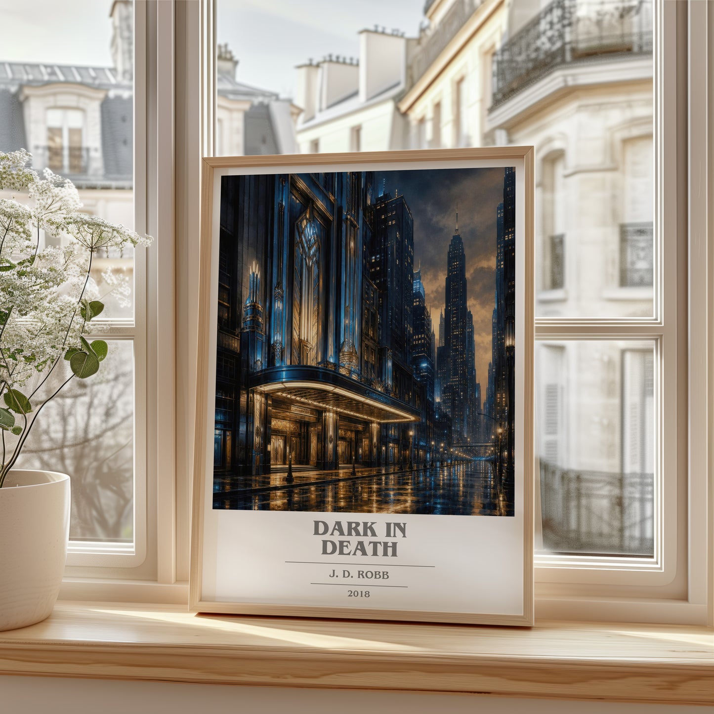 Dark In Death book cover poster colour and style options – J. D. Robb book art