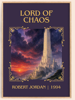 Lord of Chaos Classic Book Art Print by Robert Jordan – book poster