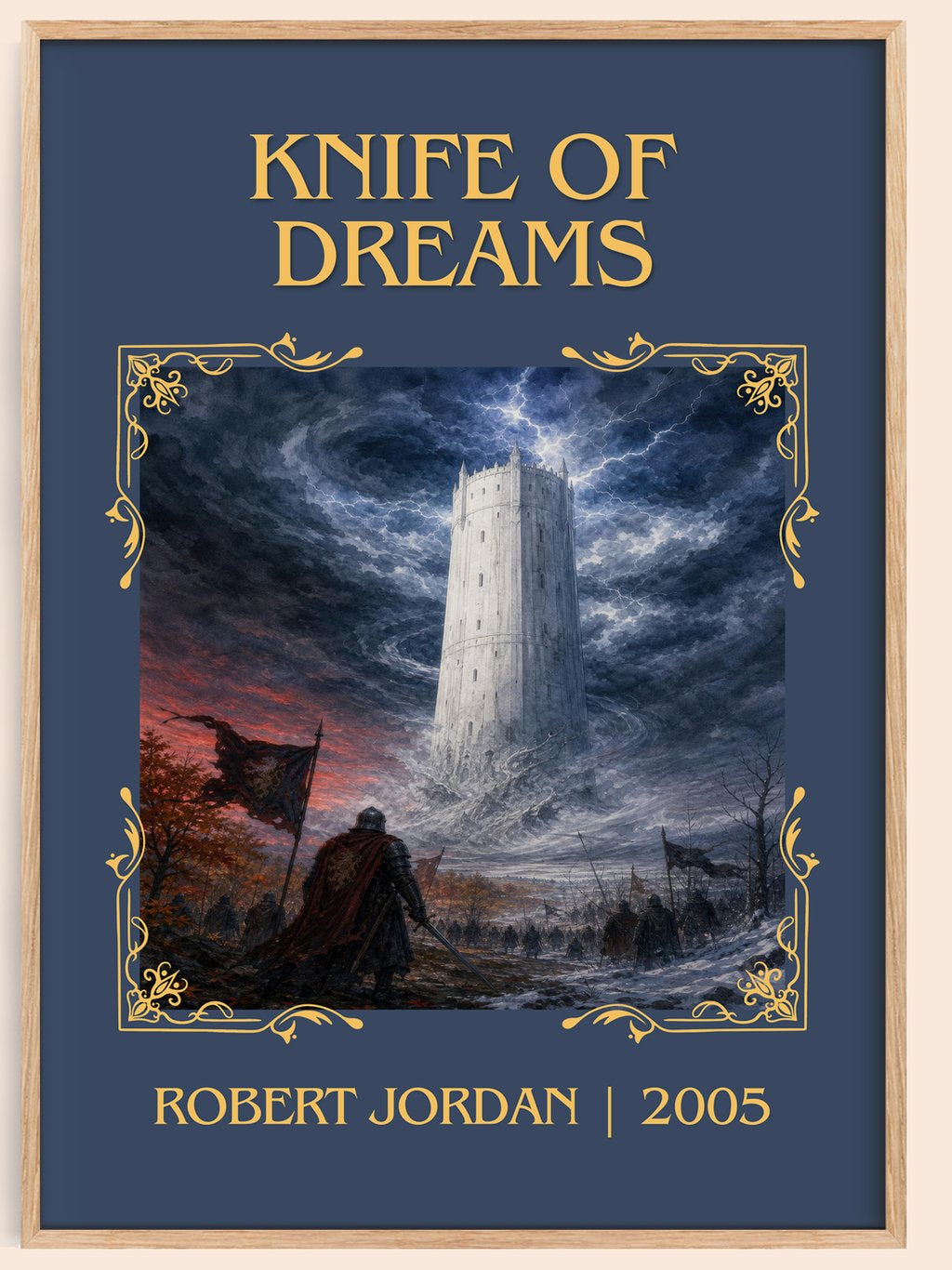 Knife of Dreams Classic Book Art Print by Robert Jordan – book poster