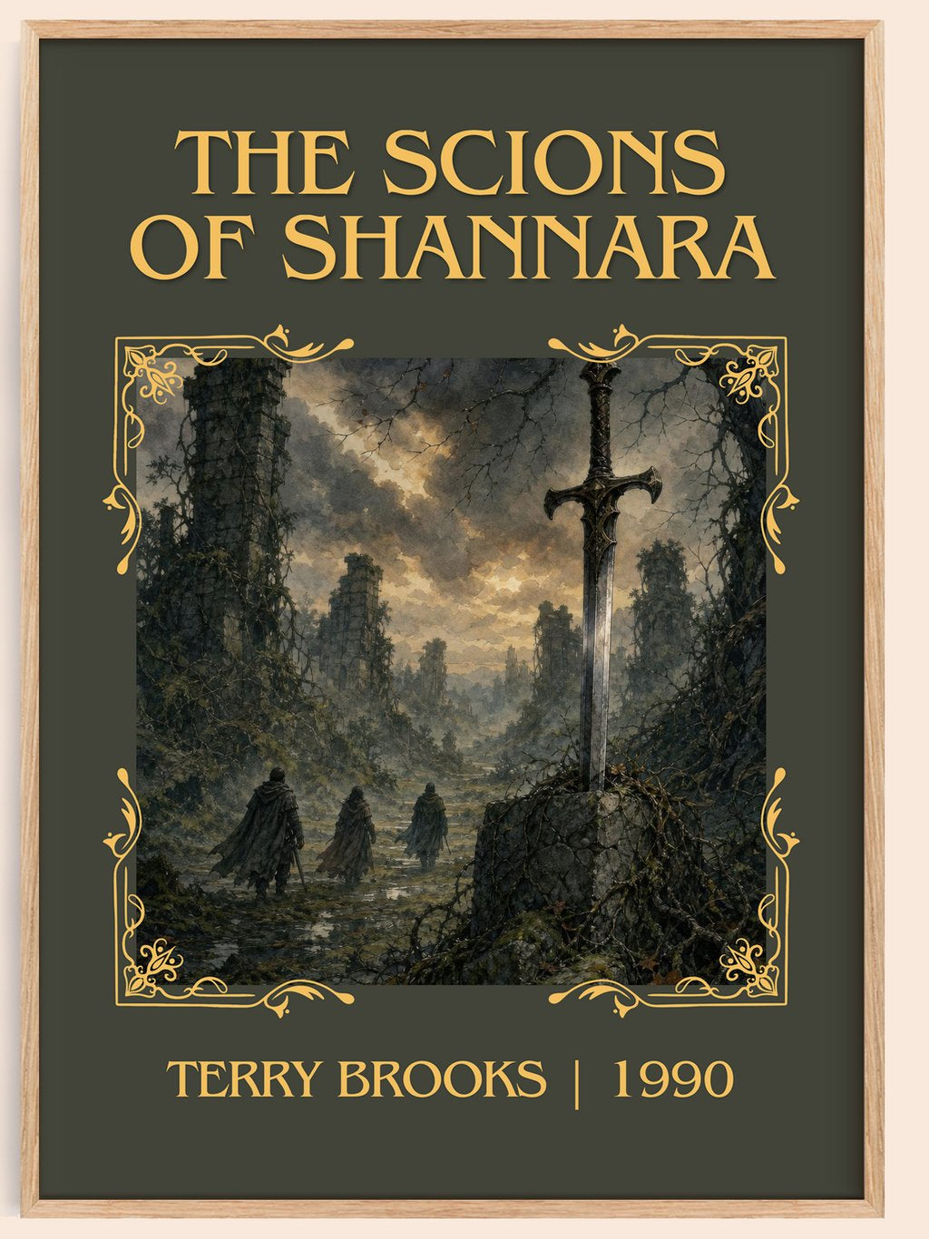 The Scions of Shannara Classic Book Art Print by Terry Brooks – book poster