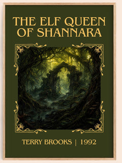 The Elf Queen of Shannara Classic Book Art Print by Terry Brooks – book poster