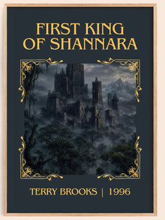 First King of Shannara Classic Book Art Print by Terry Brooks – book poster