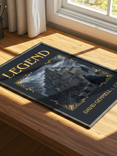 Legend Classic Book Art Print by David Gemmell – print on a sunlit desk