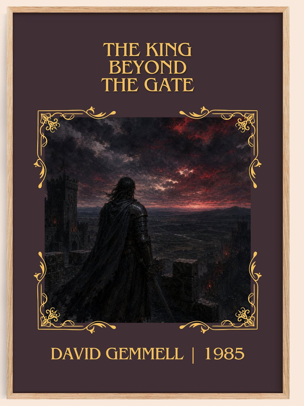 The King Beyond the Gate Classic Book Art Print by David Gemmell – book poster