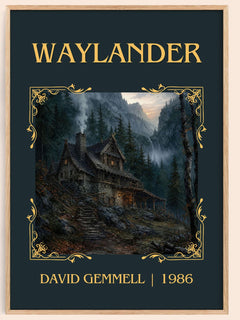 Waylander Classic Book Art Print by David Gemmell – book poster
