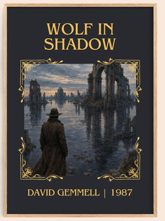 Wolf in Shadow Classic Book Art Print by David Gemmell – book poster