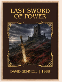 Last Sword of Power Classic Book Art Print by David Gemmell – book poster