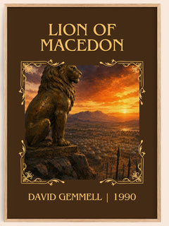 Lion of Macedon Classic Book Art Print by David Gemmell – book poster