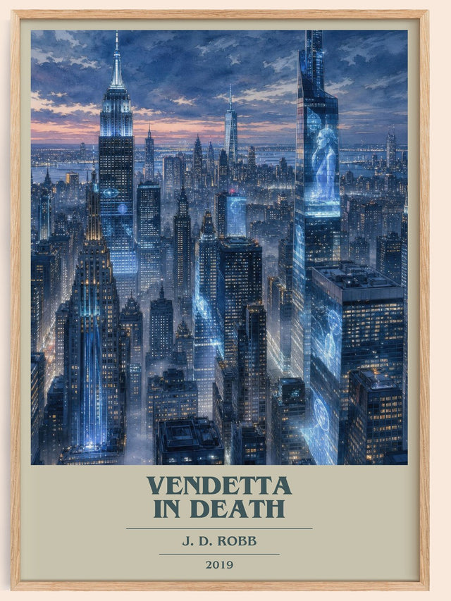 Vendetta In Death Book Cover Poster by J. D. Robb