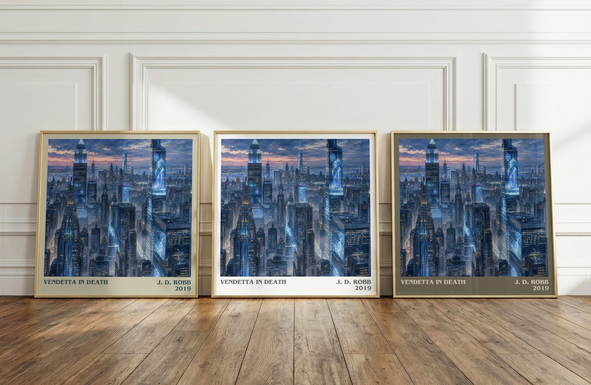 Vendetta In Death literary art print colour and style options – J. D. Robb book art