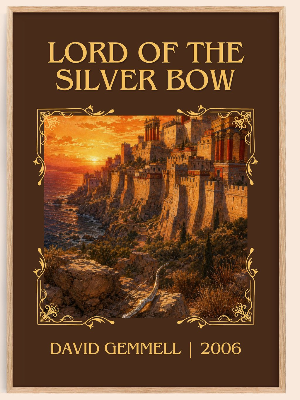 Lord of the Silver Bow Classic Book Art Print by David Gemmell – book poster