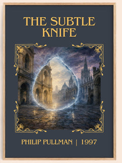The Subtle Knife Classic Book Art Print by Philip Pullman – book poster