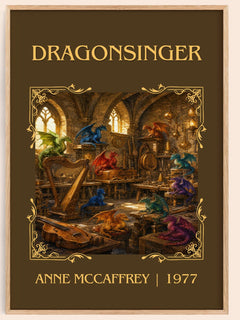 Dragonsinger Classic Book Art Print by Anne McCaffrey – book poster