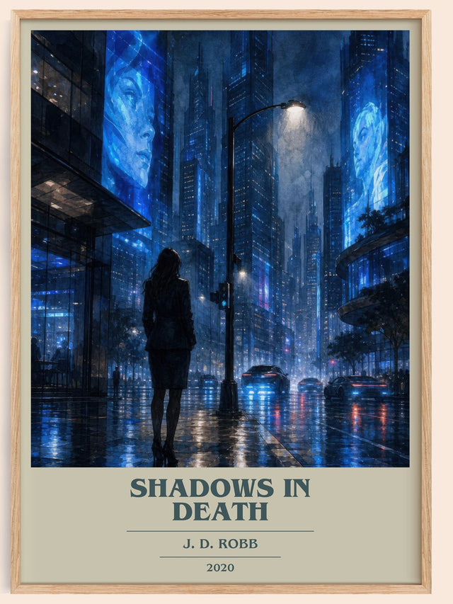 Shadows In Death Book Cover Poster by J. D. Robb