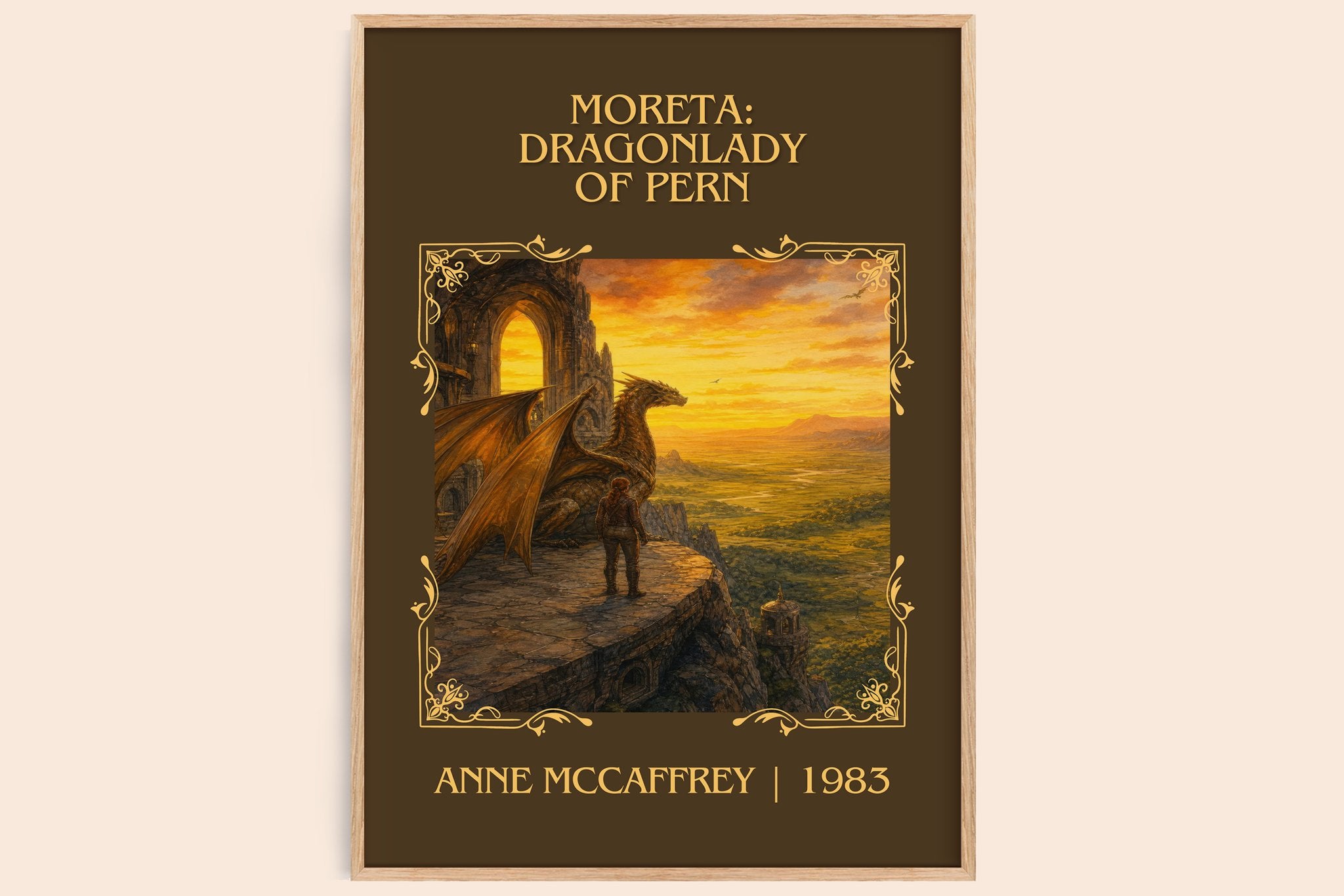 Moreta: Dragonlady of Pern Classic Book Art Print by Anne McCaffrey