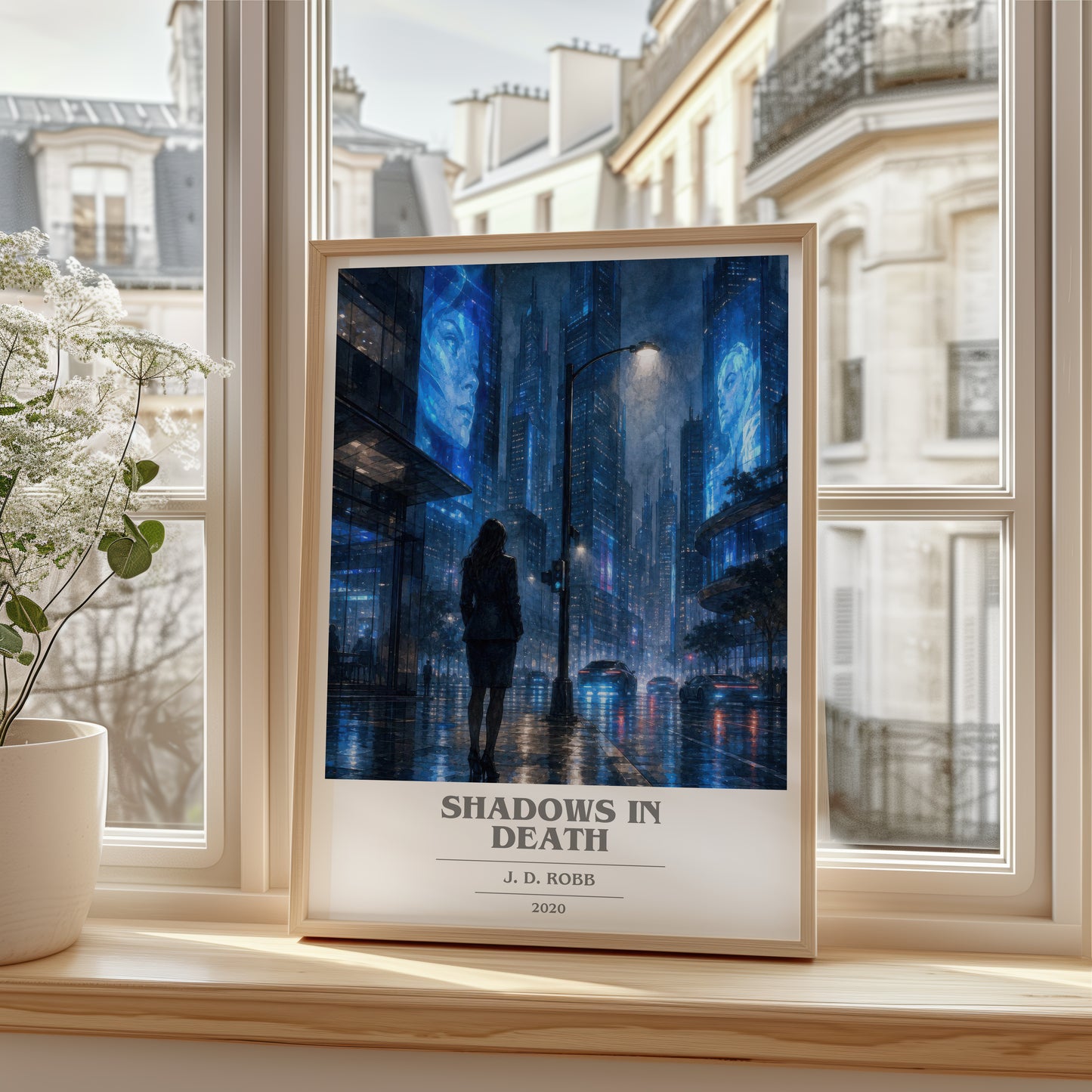 Shadows In Death book cover poster colour and style options – J. D. Robb book art