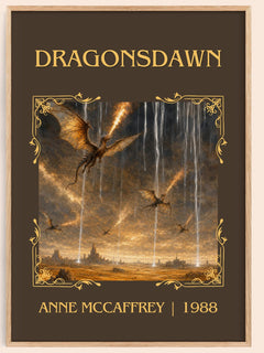 Dragonsdawn Classic Book Art Print by Anne McCaffrey – book poster