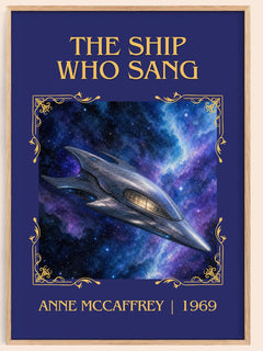 The Ship Who Sang Classic Book Art Print by Anne McCaffrey – book poster