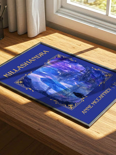 Killashandra Classic Book Art Print by Anne McCaffrey – print on a sunlit desk