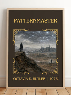 Patternmaster Classic Book Art Print by Octavia E. Butler – framed print leaning on a wooden floor