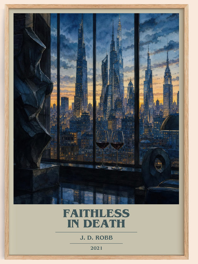 Faithless In Death Book Cover Poster by J. D. Robb