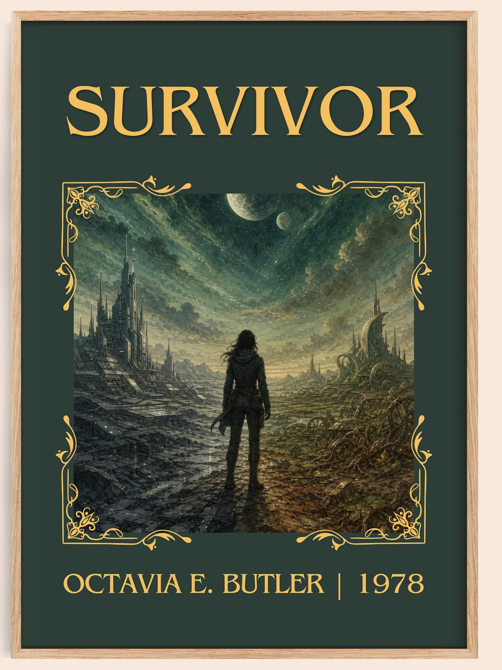 Survivor Classic Book Art Print by Octavia E. Butler – book poster