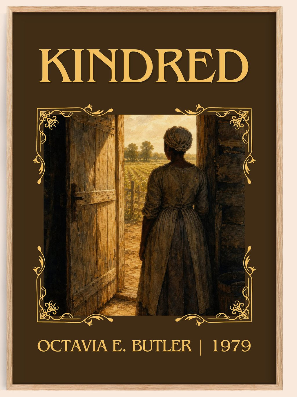 Kindred Classic Book Art Print by Octavia E. Butler – book poster