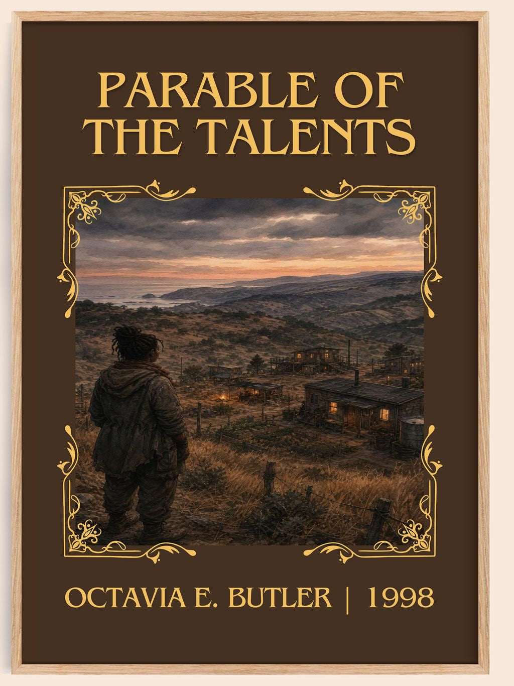 Parable of the Talents Classic Book Art Print by Octavia E. Butler – book poster