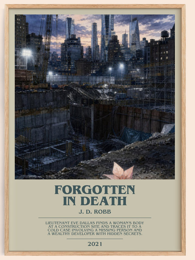 Forgotten In Death Bookish Wall Art by J. D. Robb