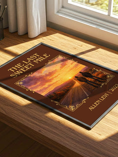 The Last Sweet Mile Classic Book Art Print by Allen Levi – print on a sunlit desk