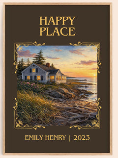 Happy Place Classic Book Art Print by Emily Henry – book poster