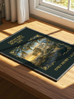 Great Big Beautiful Life Classic Book Art Print by Emily Henry – print on a sunlit desk