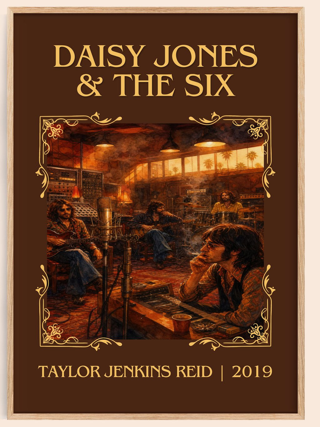 Daisy Jones & The Six Classic Book Art Print by Taylor Jenkins Reid – book poster