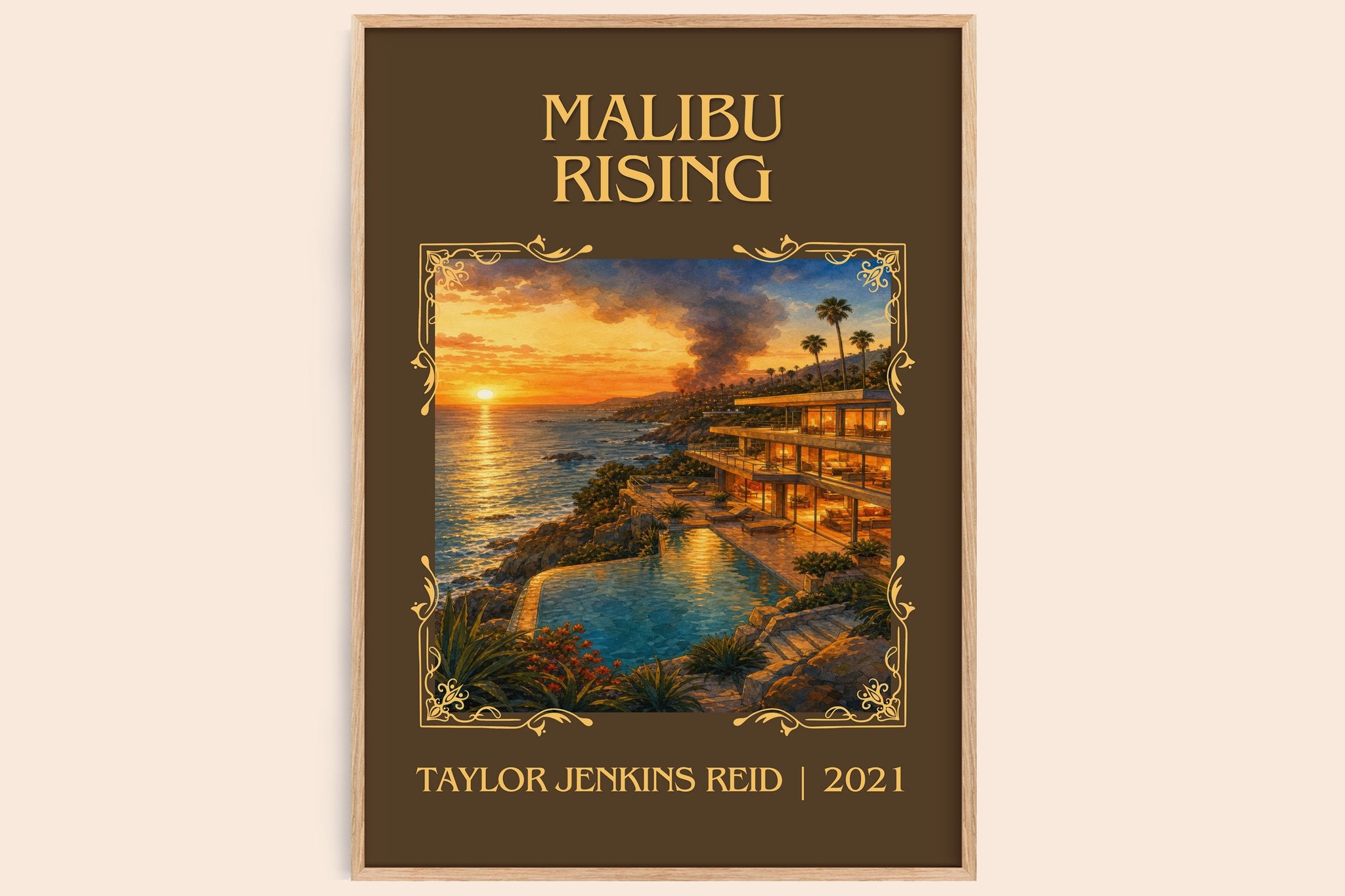Malibu Rising Classic Book Art Print by Taylor Jenkins Reid