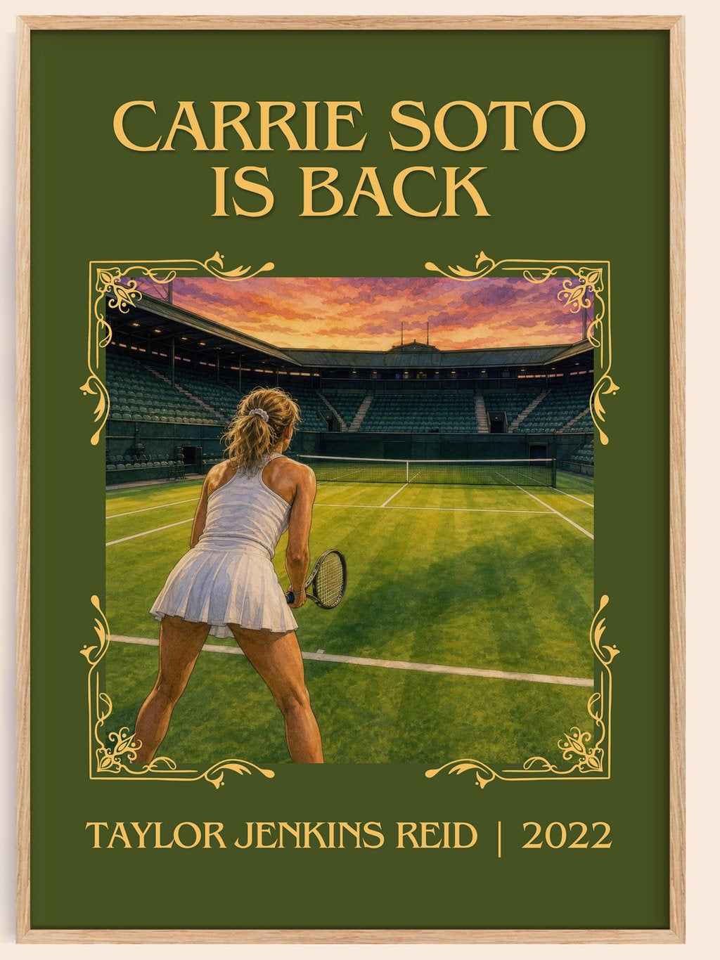 Carrie Soto Is Back Classic Book Art Print by Taylor Jenkins Reid – book poster