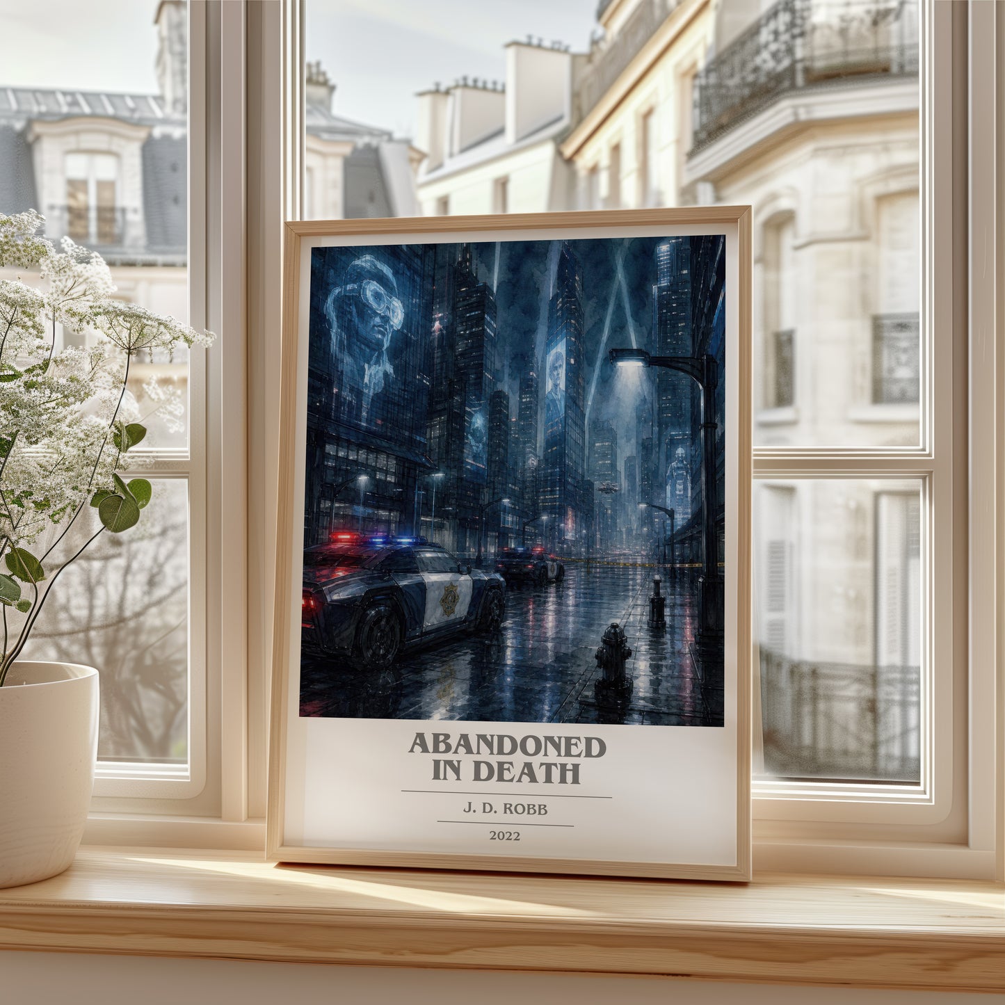 Abandoned In Death book cover poster colour and style options – J. D. Robb book art
