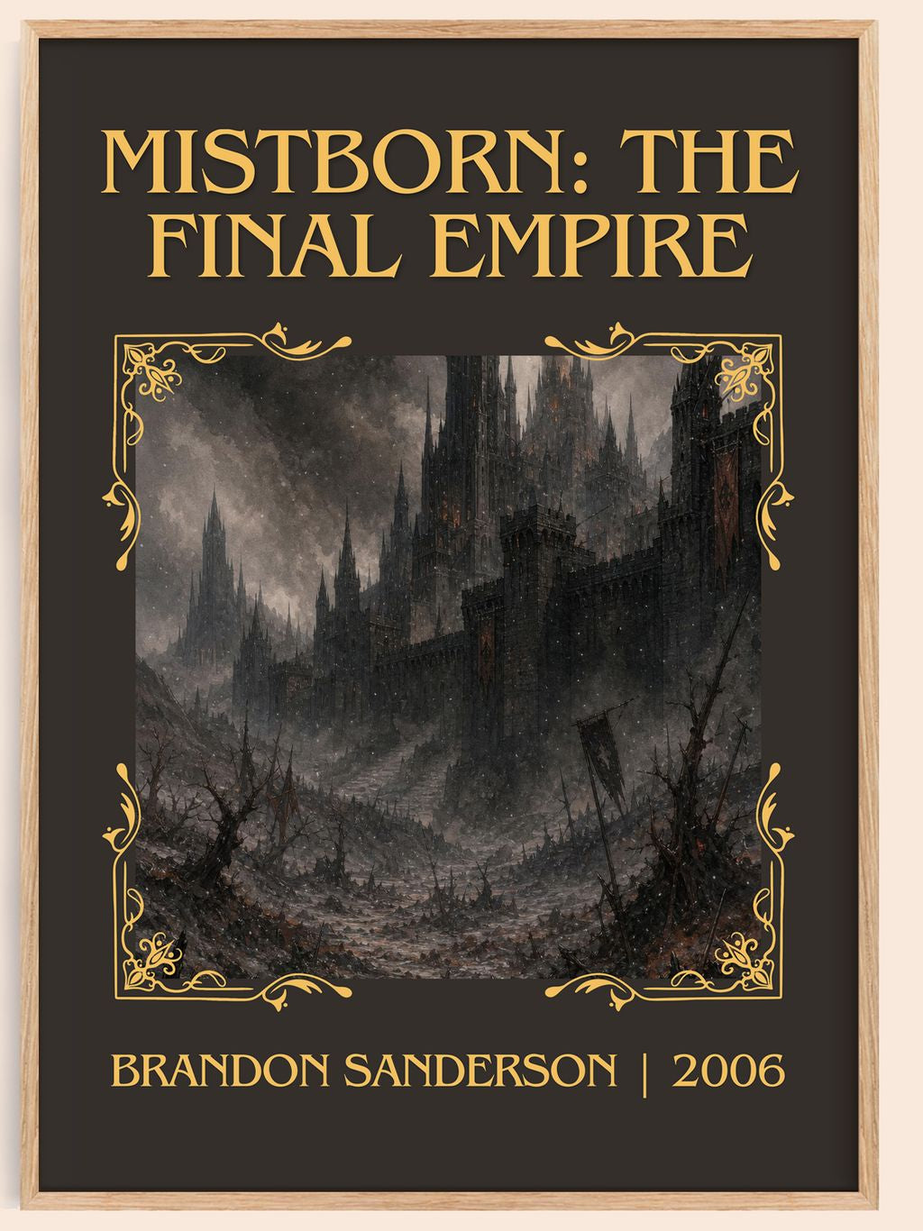 Mistborn: The Final Empire Classic Book Art Print by Brandon Sanderson – book poster