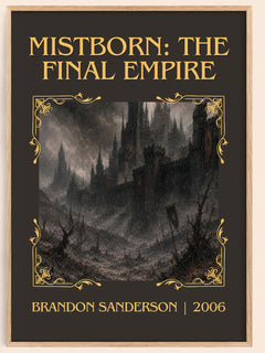Mistborn: The Final Empire Classic Book Art Print by Brandon Sanderson – book poster